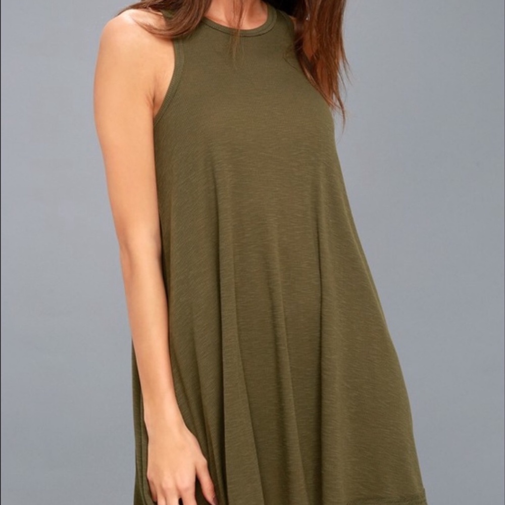 NWT FREE PEOPLE Beach Army Tank Top Dress Small